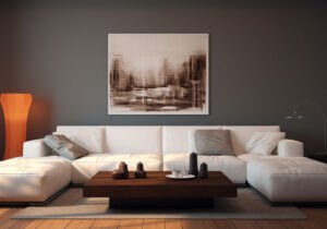 Grey And Brown Living Room